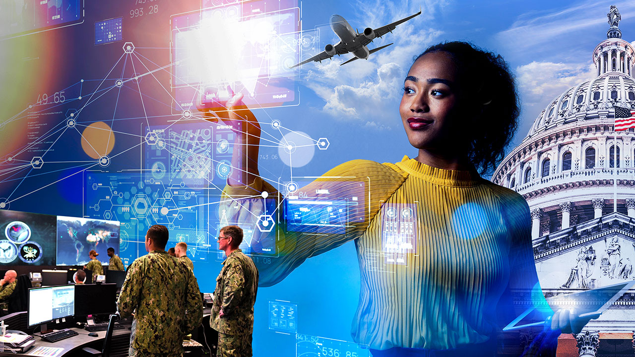 Images representing Tetra Tech federal IT and data analytics services for U.S. federal, military, and aviation customers