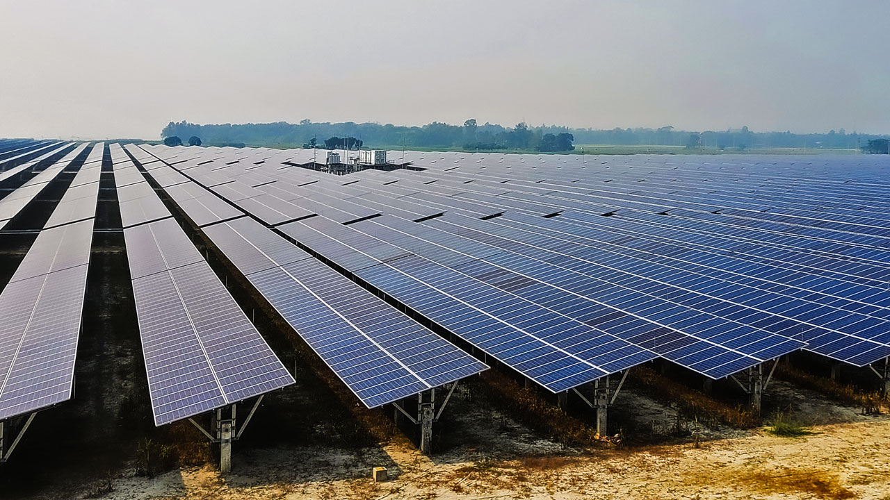 A 35 megawatt solar power plant in Bangladesh