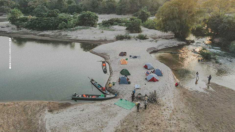 Communities provide island camping on the Mekong River for one of dozens of community-led ecotourism experiences