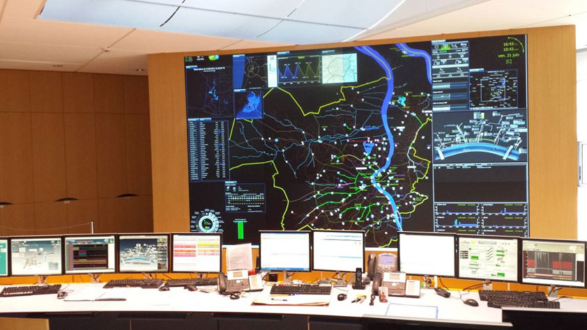 Intelligent Water System Central Control Room designed by Tetra Tech