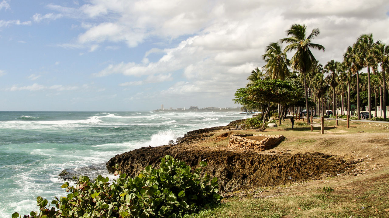 Coastal landscape in Dominican Republic