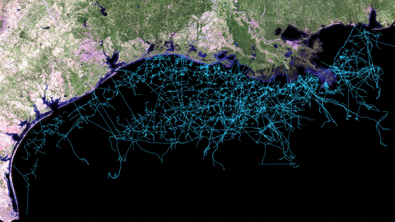 Map of an environmental dataset showing how Tetra Tech uses predictive analytics to simulate and forecast climate change impacts