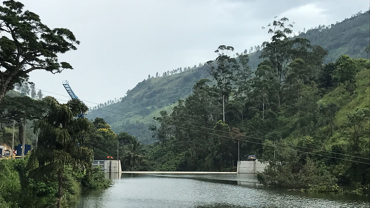 Upstream of the reservoir Tetra Tech designed in Sri Lanka
