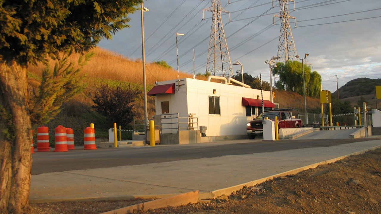 View of the landfill entrance