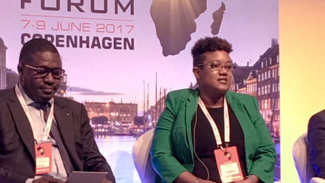 Tetra Tech’s Jeannelle Blanchard speaks at the 2017 Africa Energy Forum
