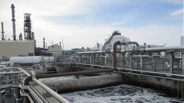 View of Wastewater Treatment Plant that Tetra Tech provided testing, design, construction, and management services for