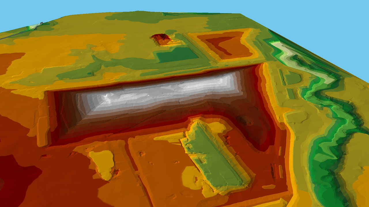 3D landfill rendering using geographic information system (GIS) mapping software