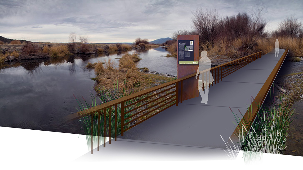 Graphics simulation of recreational trail, Oregon