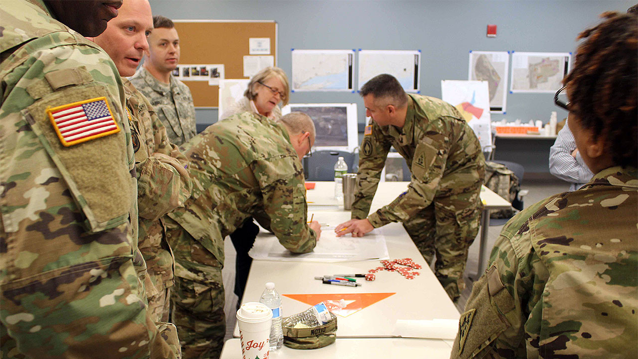 Connecticut Army National Guard stakeholders participate in a planning charrette