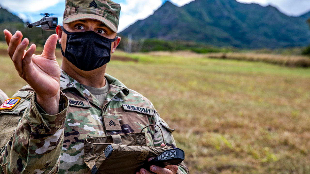 Soldiers train and certify on a soldier-borne sensor at Schofield Barracks, Hawaii