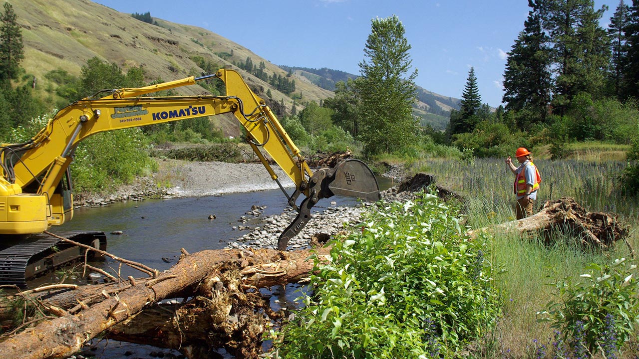 Watershed and stream restoration project completed for lower 11 miles of the Meacham Creek watershed
