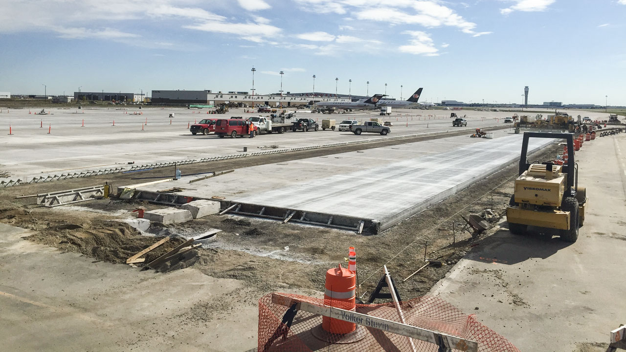 Quality Assurance services for the cargo apron IX at Calgary International Airport