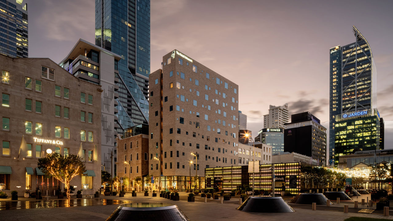 External view of Hotel Britomart, Auckland, New Zealand