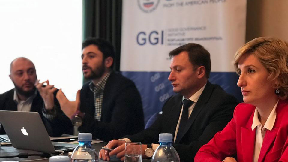 USAID and project staff announce the Parliament of Georgia’s new website concept