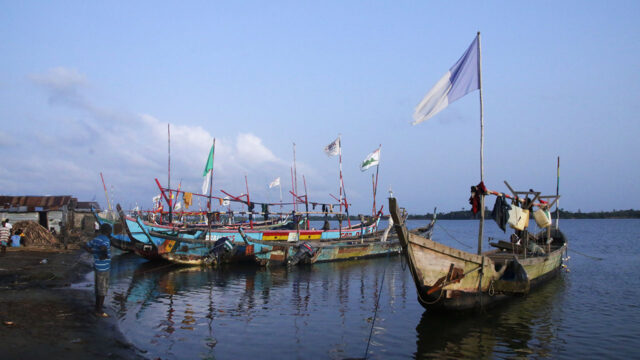 View of Ghanaian fishing fleet that Tetra Tech is aligning with ecological carrying capacity