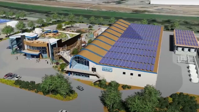 A 3D rendering of the Albert Robles Recycling and Environmental Learning treatement plant