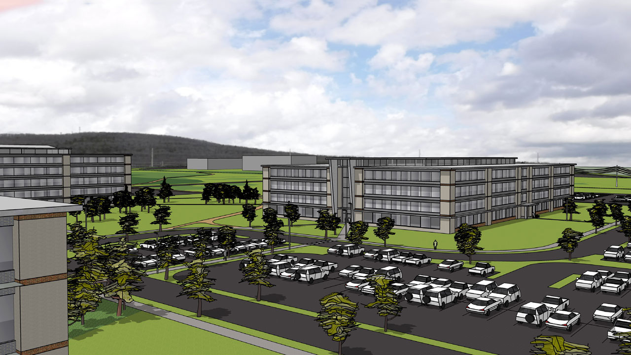 Rendering of the preferred plan at the Redstone Arsenal in Alabama