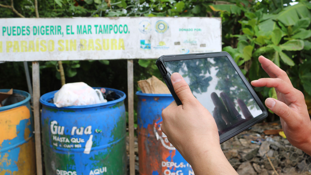 Image of the Marine Litter Audit Tool that helps map litter hotspots