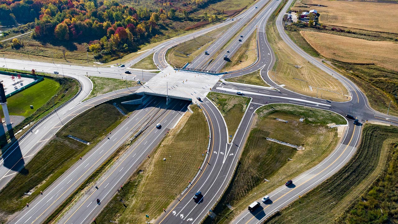 US-131 at M-179 Single-Point Urban Interchange