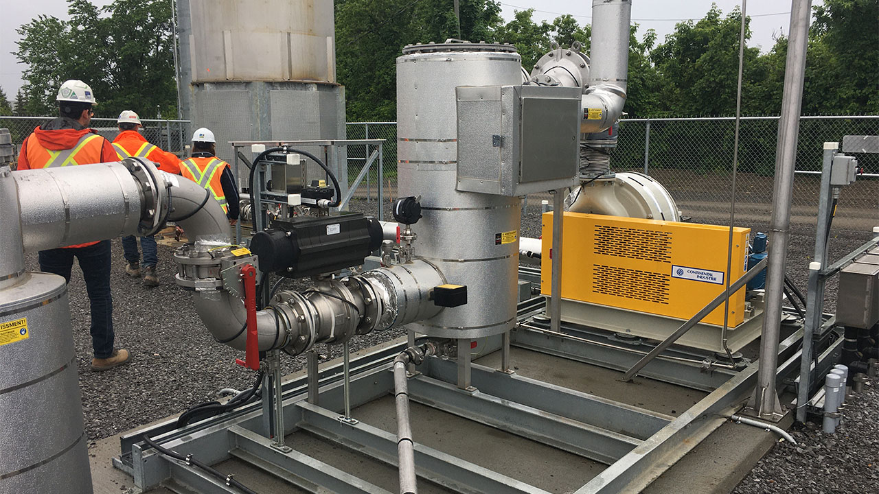 Biogas installation