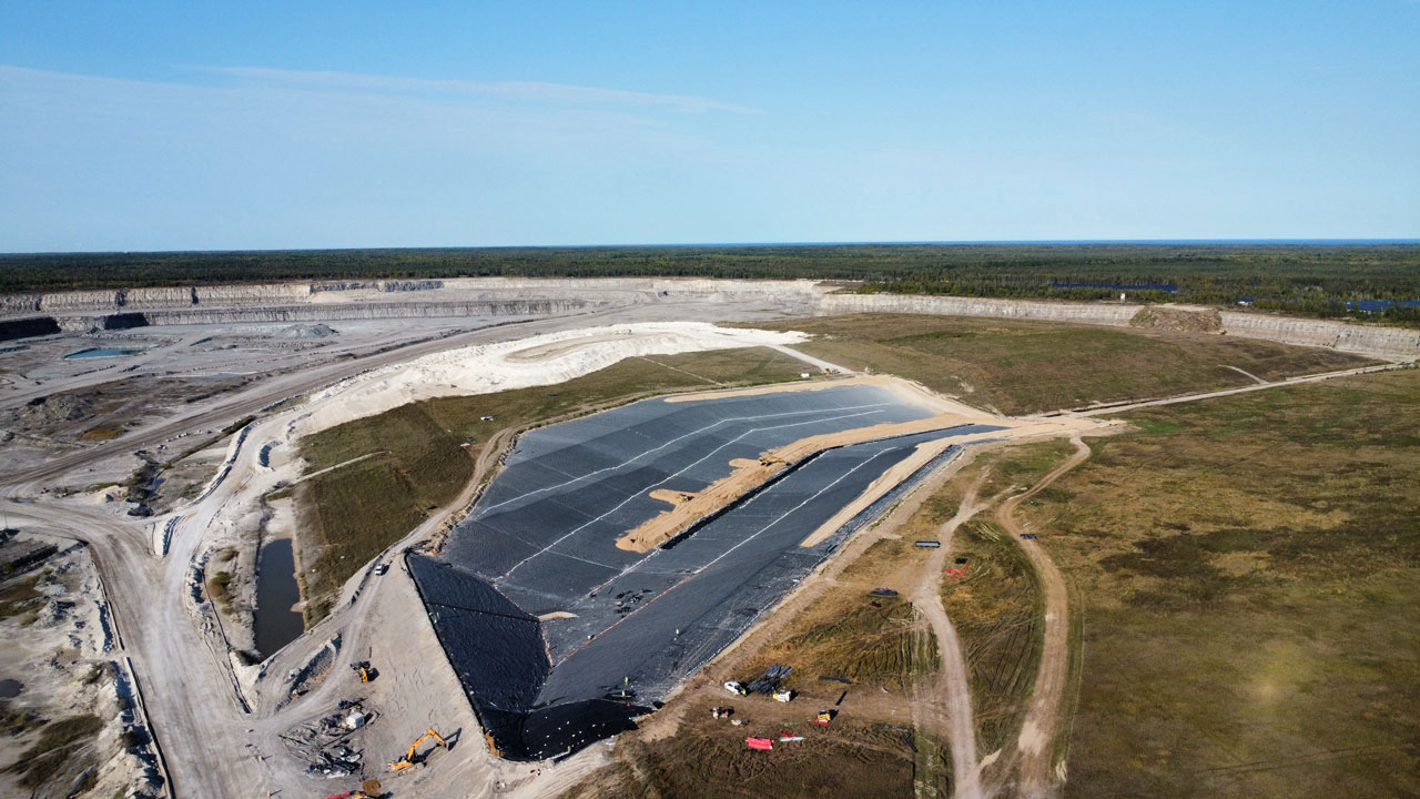 Aerial photo of the CKD landfill