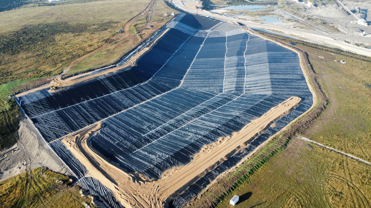 Aerial photo of the CKD landfill