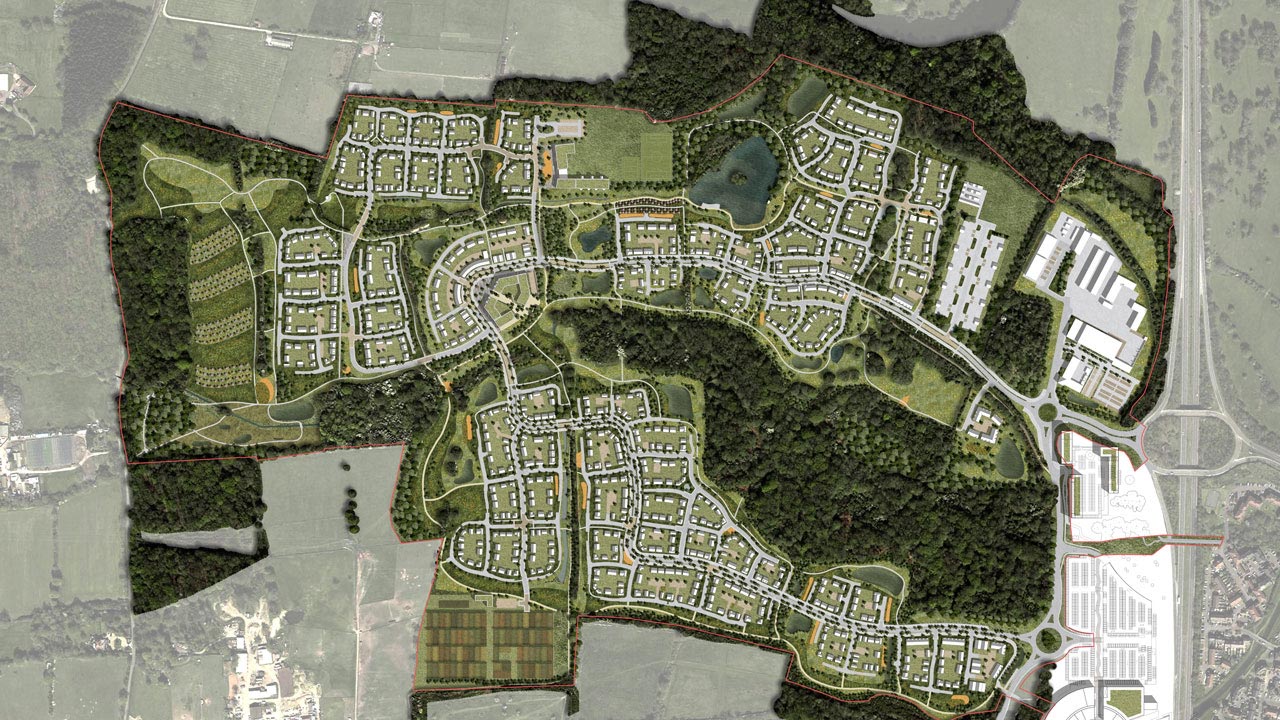 Site plan for a residential development