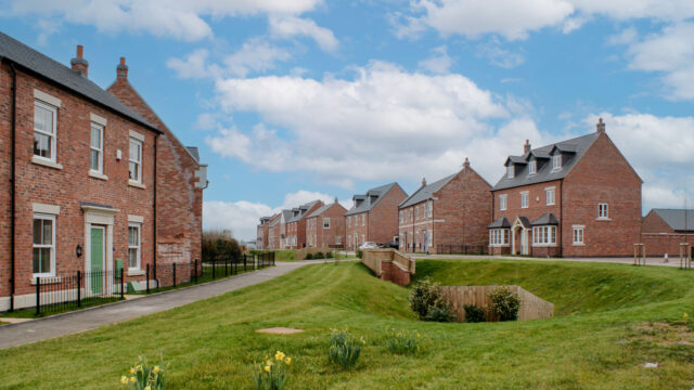 View of a new housing development