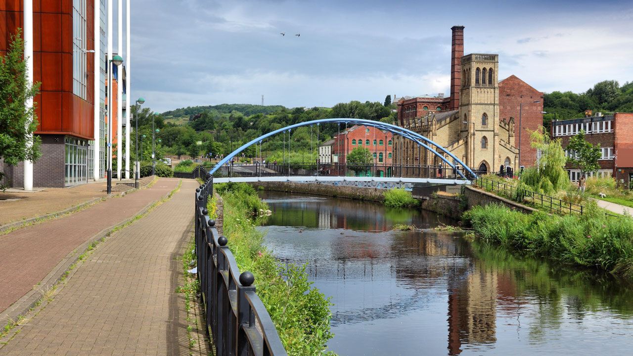 A view of the river Don in Sheffield