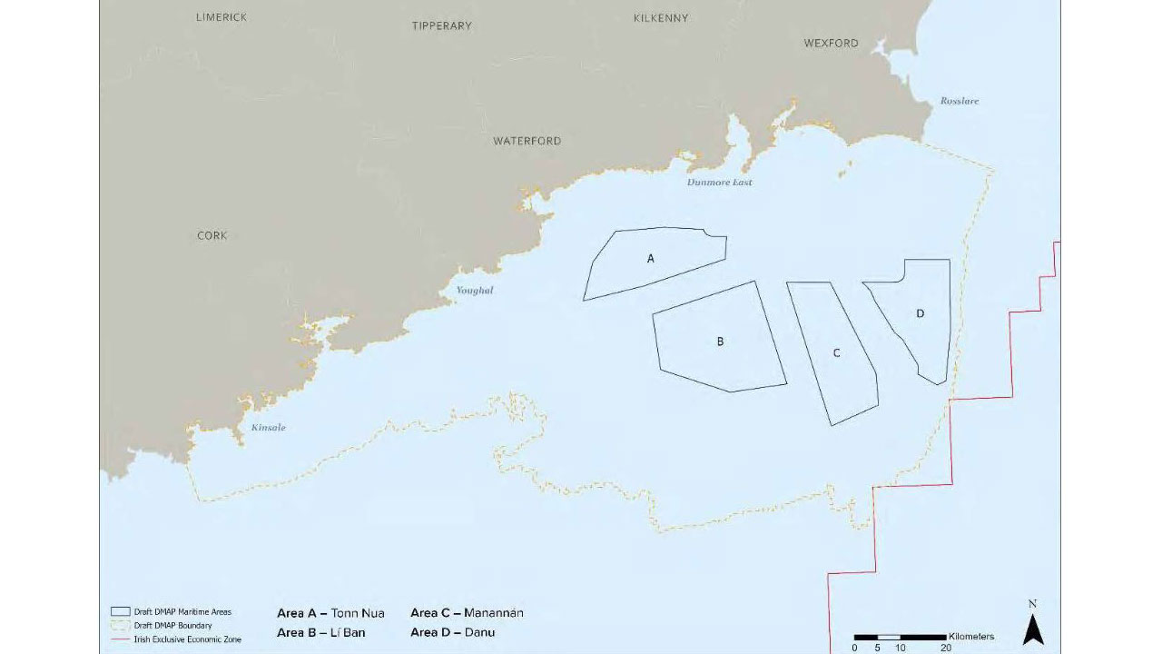 Illustration plan of the South Caoast Designated Maritime Area Plan