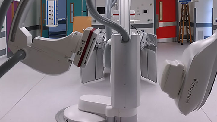 A close up photograph of medical equipment in a hospital