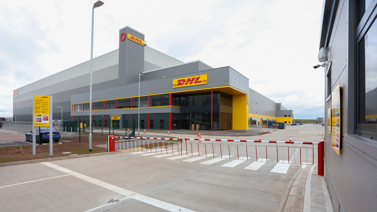 DHL distribution centre entrance