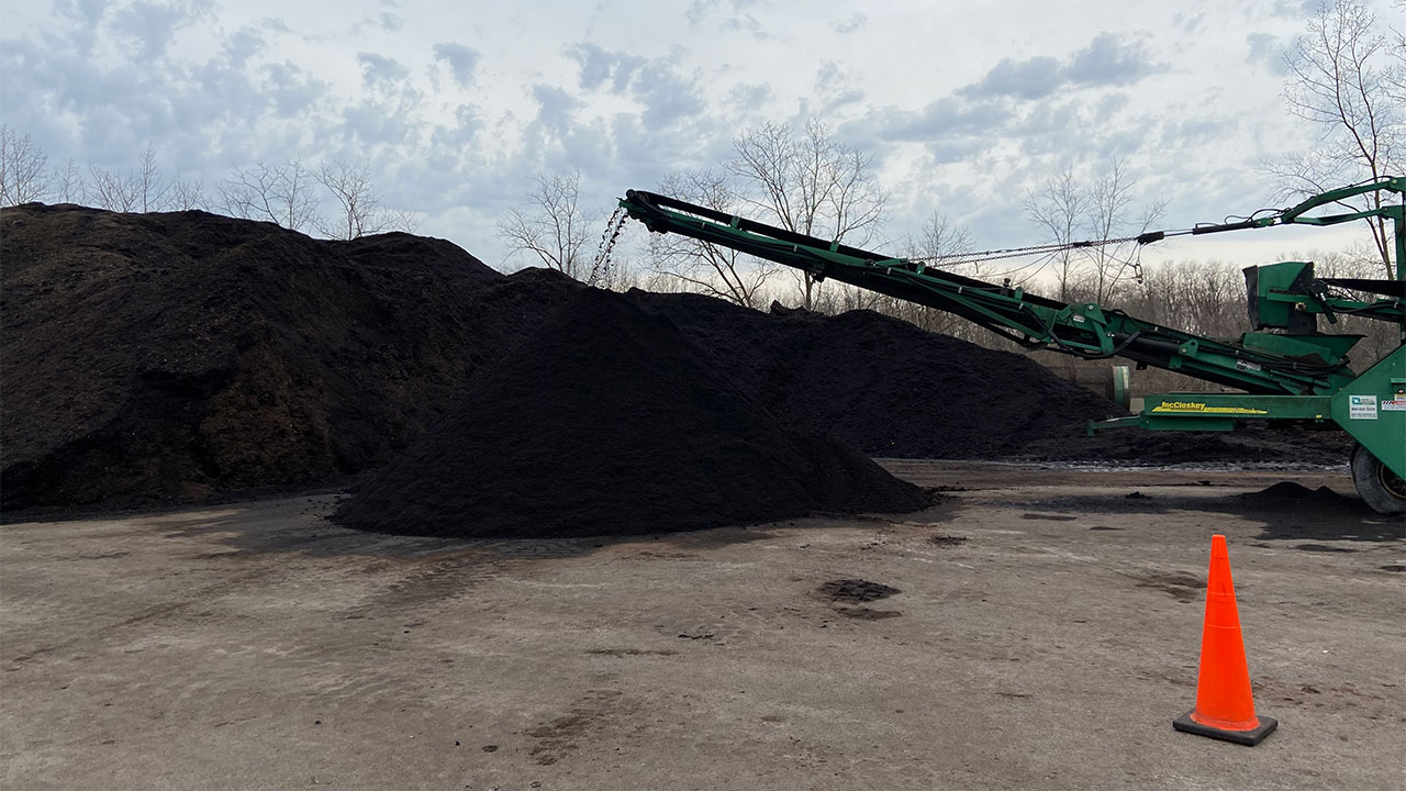 Photo of a composter at a worksite