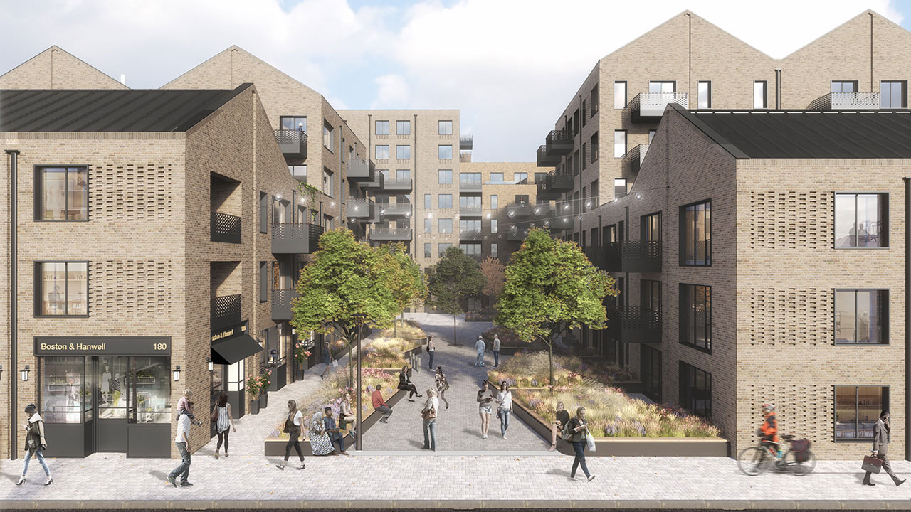 Render image of a housing complex