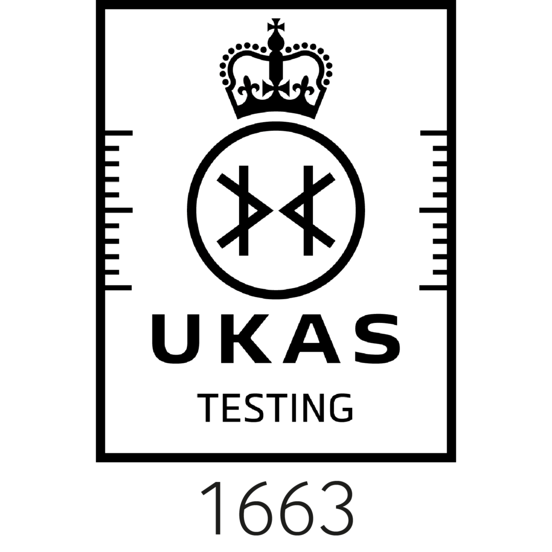 UKAS Testing 1663 Accreditation Badge