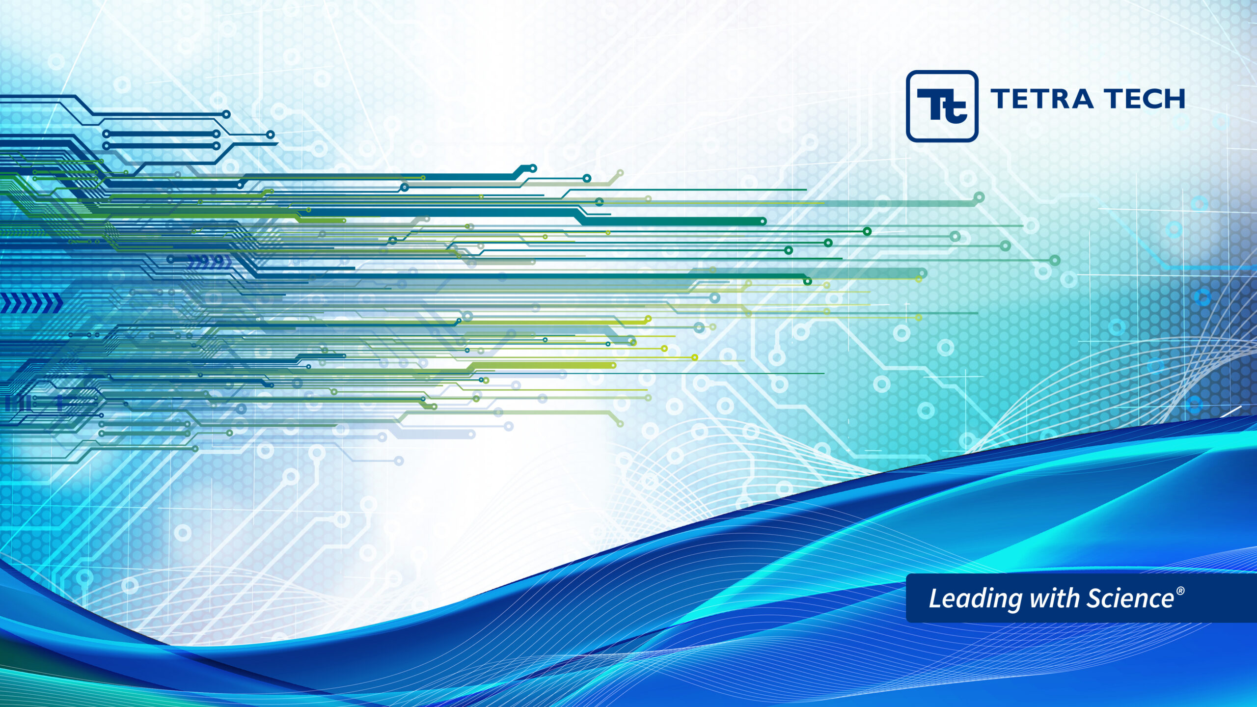 Tech 1000 Challenge graphic with circuit design background and “Leading with Science” tagline