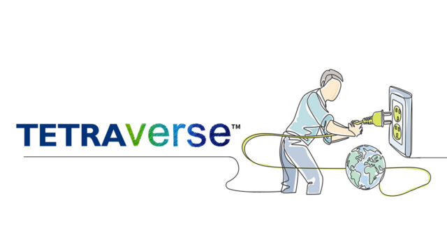 An illustration of a person plugging in a long wire attached to globe