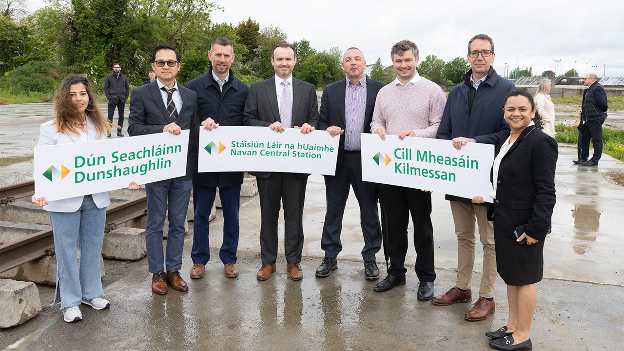 Tetra Tech Staff Pictured At Launch of Navan Railway Public Consultation