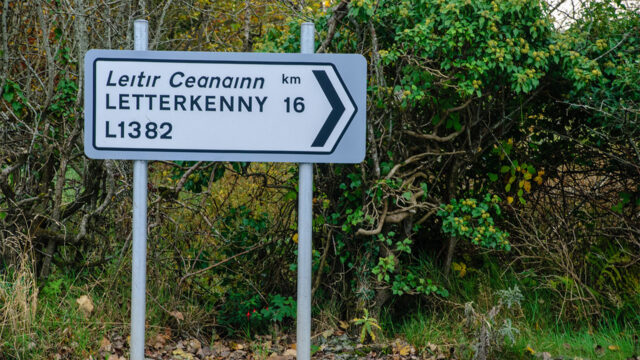 Road Sign Pointing to Letterkenny, Co. Donegal