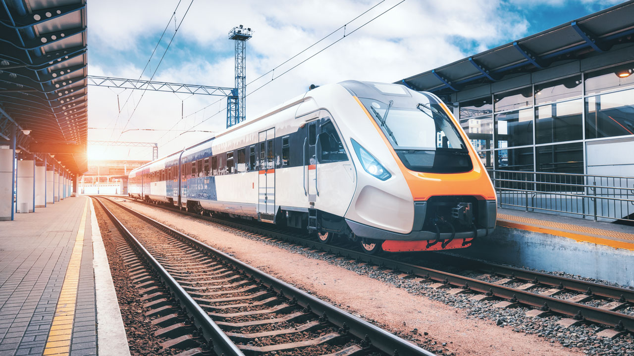 A train on rails