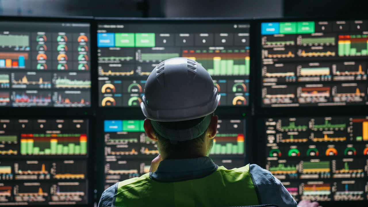 Person operating dashboards