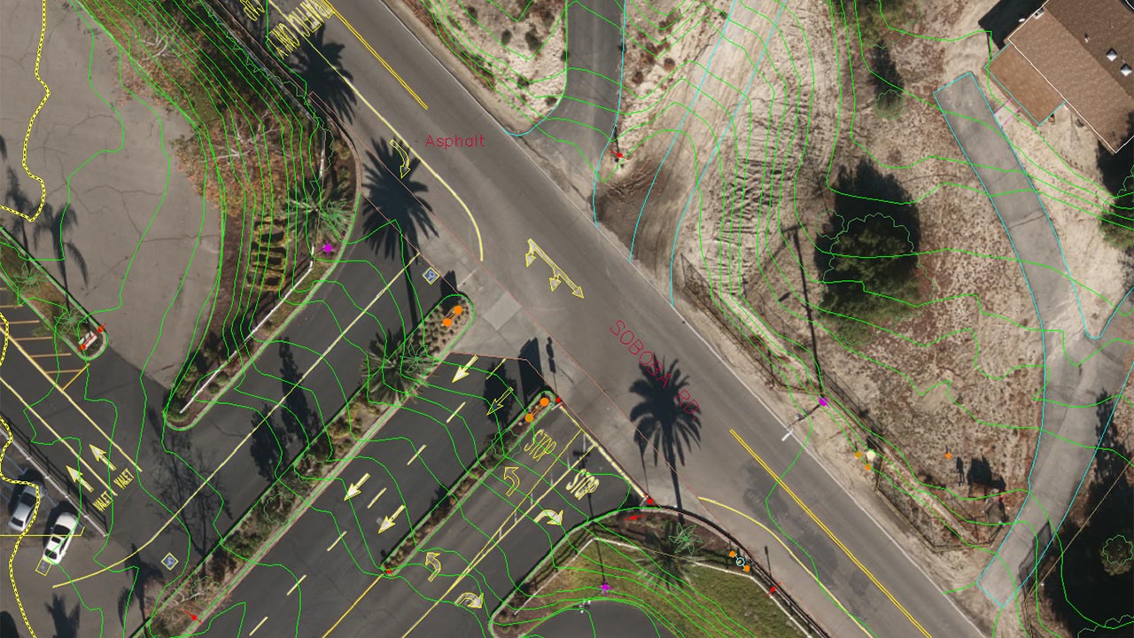 Topographical and Planimetric Map of Soboba carried out site assessments